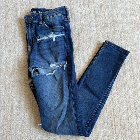 Hollister Mid Rise Super Skinny Jeans Stretch
Denim Distressed Size 5S - Picture 8 of 8